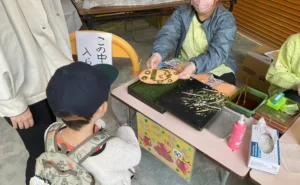 秋祭り 愛のめぐみ保育園 寄付イベント 災害備蓄品musubou